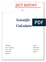 PROJECT REPORT Scientific Calculator SUB
