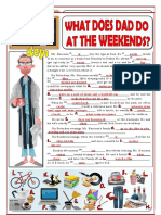 What Does Dad Do at The Weekends Grammar Drills Picture Description Exercises Tests 85823