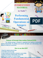 Performing Fundamental Operations On Integers G7 SIM