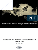 Society 5.0 and Artificial Intelligence With A Human Face