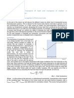 Thermodynamics 3. Transport of Heat and Transport of Matter in Thermodynamic Systems