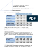 CASH BUDGET PREPARATIONS Lesson Material and Activity Sheets