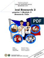 PR 2 Module 5 Research Title