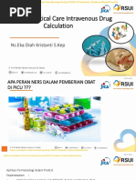 Paediatric Critical Care Intravenous Drug Calculation: Ns - Eka Diah Kristanti S.Kep