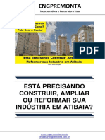 Está precisando Construir, Ampliar ou Reformar sua Industria em Atibaia?