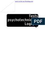 Tests Psychotechniques Logique