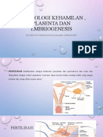 Lo Fisiologi Kehamilan, Plasenta Dan Embriogenesis