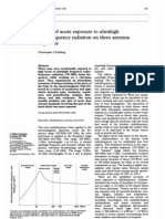 Effects of Acute Exposure To Ultrahigh RF Radiation On Three Antenna Engineers