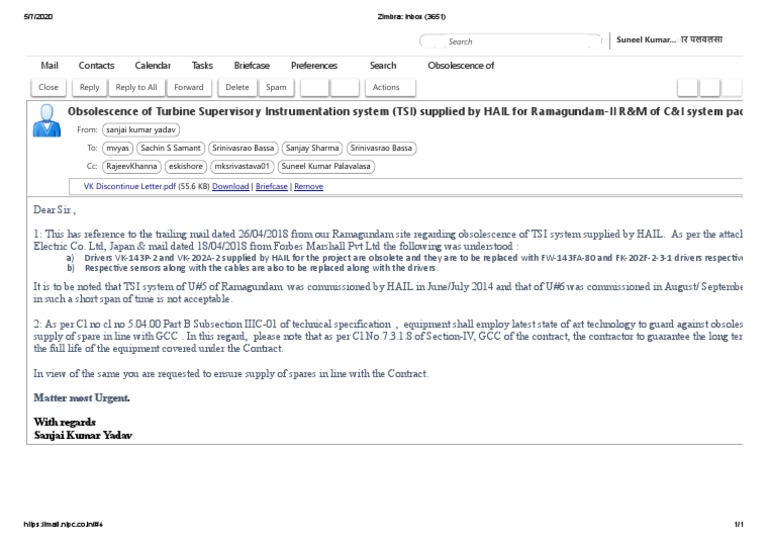 Urgent: TSI System Obsolescence Notice | PDF