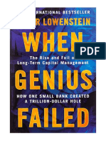 When Genius Failed: The Rise and Fall of Long Term Capital Management - Biography: Business & Industry
