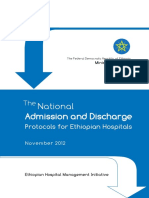 2 National Admission and Discharge Protocols For Ethiopian Hospitals November, 2012