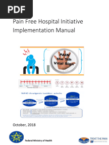 Pain Free Hospital Initiative Implementation Manual: October, 2018