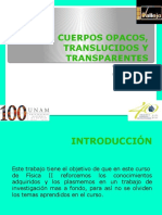 Cuerpos Opacos, Translucidos y Transparentes