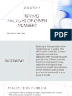 1. factors of a number