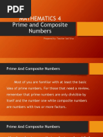 Prime and Composite Numbers