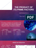 5. The Product of its Prime Factors