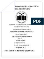 Details To Assembly DRAWING: Maharashtra State Board of Technical Education, Mumbai