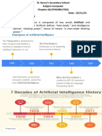Artificial Intelligence Is Composed of Two Words Artificial and Defines "Thinking Power", Hence AI Means "A Man-Made Thinking