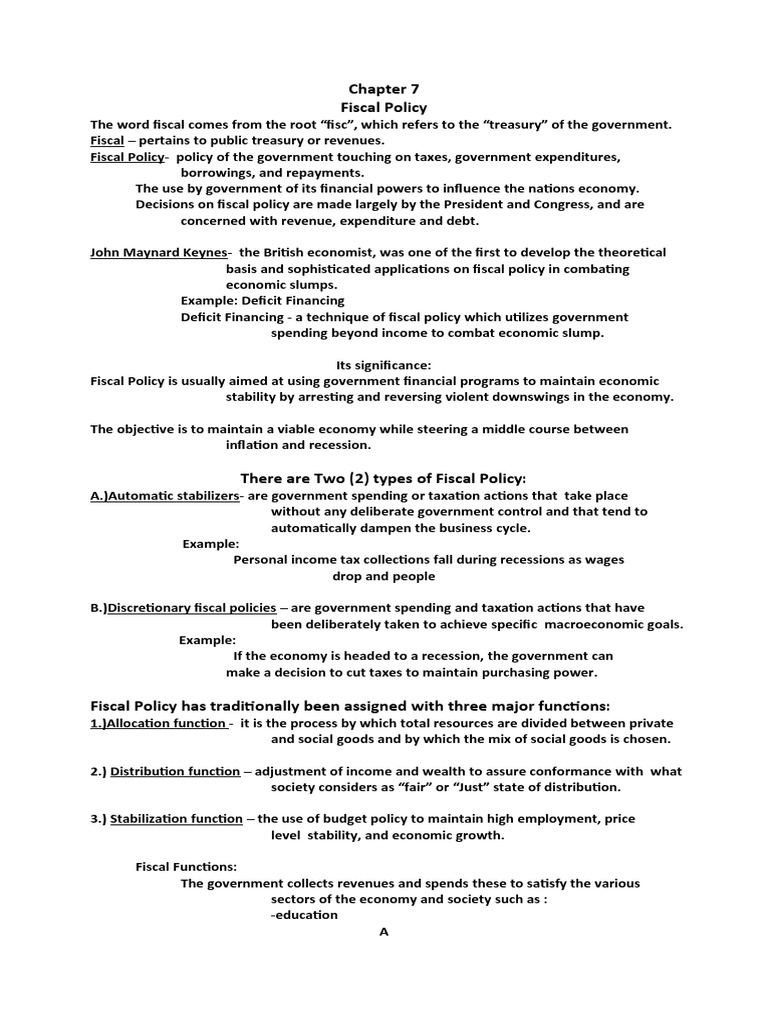 Understanding Fiscal Policy Basics | PDF | Taxes | Fiscal Policy