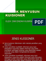 TEKNIK MENYUSUN KUISIONER