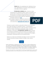 comunicacion de politica de proteccion de datos