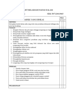 Checklist Relaksasi Napas Dalam