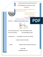 Informe N°12 - Funciones oxigenadas aldehidos , Cetonas y Acidos Carboxilicos