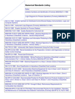 Numerical Standards Listing Guide