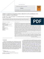 Artificial Weathering of Spanish Granites Subjected To Salt Crystallization Tests-Surface Roughness Quantification