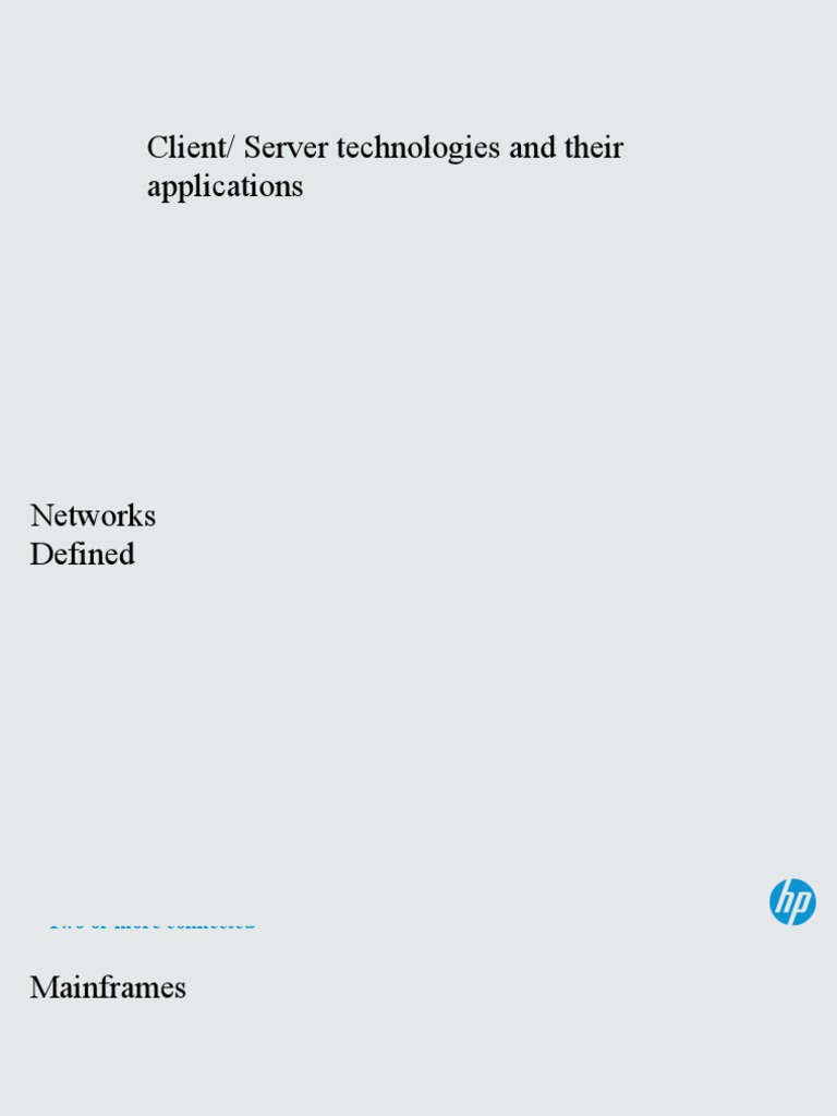 Introduction To Servers | PDF | Client–Server Model | Computer Networking