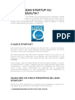 Artigo - O QUE É LEAN STARTUP