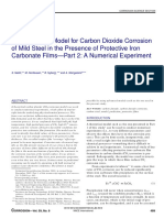 A Mechanistic Model For Carbon Dioxide Corrosion of Mild Steel in The Presence of Protective Iron Carbonate Films-Part 2: A Numerical Experiment