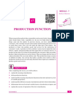 Production Function: Module - 7