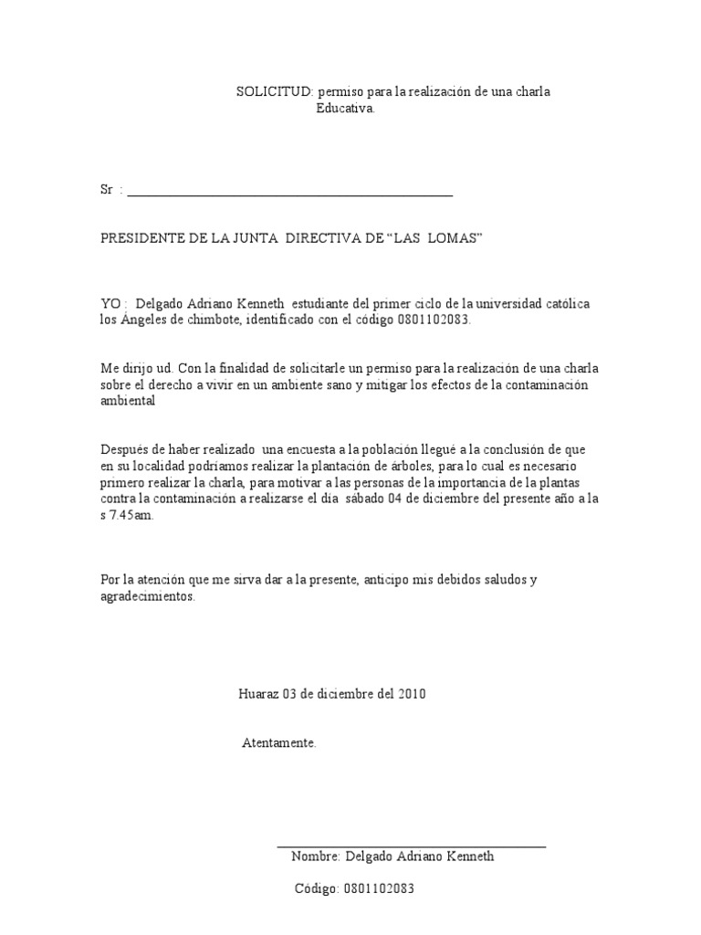 SOLICITUD