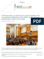 Certificatul Sanitar, Pe Ordinea de Zi La Camera Deputaților. PNL Cere Urgentarea Dezbaterilor. Ciolacu (PSD) - Certificatul Sanitar, Prioritar Pentru Coaliție. AUR Se Opune - Rost Online