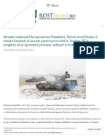 Situație tensionată în apropierea României. Kievul acuză Rusia că trimite lunetişti şi tancuri pentru provocări în Donbas. SUA, pregătite să-şi sporească prezenţa militară în Europa de Est – Rost Online