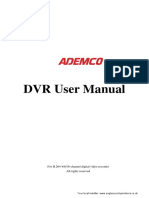 DVR User Manual: For H.264 4/8/16-Channel Digital Video Recorder All Rights Reserved