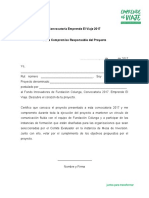 Carta Compromiso Responsable Del Proyecto