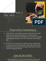 Business Proposal For A Tea Shop