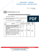 Cotizacion #065 - Cotizacion Cotizacion de Provision de Equipo de Termofusion - Gobierno Autonomo Municipal de La Paz