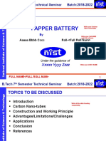 Papper Battery: B.Tech 7 Semester Technical Seminar Batch:2018-2022