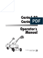 Genie S80 Operator Manual Part Number 34031