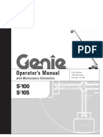 Genie S100 Operator Manual Part Number 62756