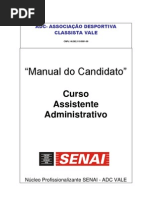 Manual Do Aluno ADC SENAI EVT 2011 Curso Assist Admin Cajati