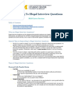 Illegal Interview Questions Document 1