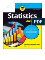 Statistics For Dummies (For Dummies (Math & Science) ) - Deborah J. Rumsey