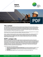 Renewable Energy: Thematic Briefs