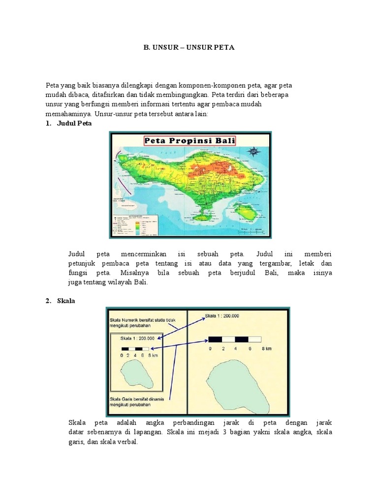 Unsur-Unsur Penting dalam Peta | PDF