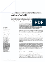 Independent Validation and Assurance SAS 70