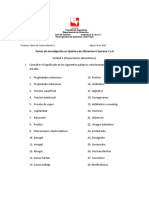 Temas de investigación en Química de Alimentos II